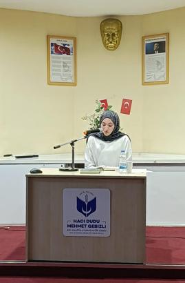 Kur'an-ı Kerim okuma yarışmasında birinci oldu