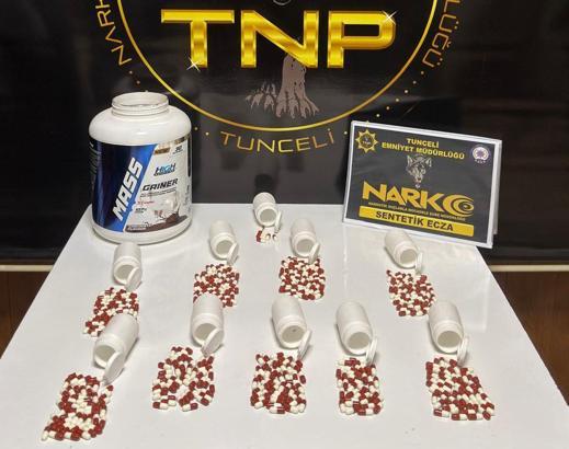 Tunceli’de 430 sentetik hap ele geçirildi: 1 tutuklama