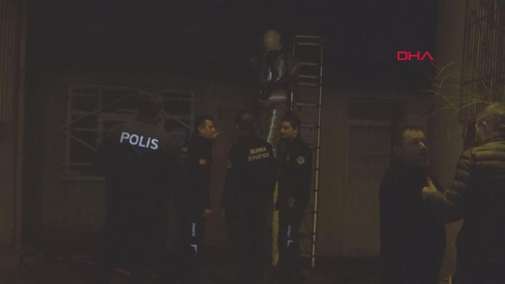 Bursa'da tek katlı evde çıkan yangın söndürüldü