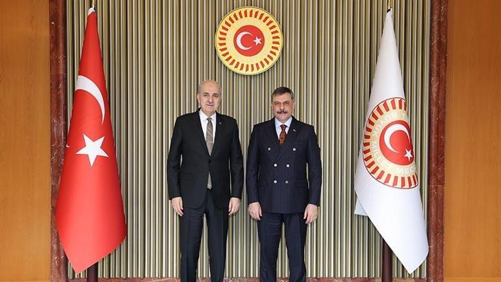 TBMM Başkanı Kurtulmuş, Bakan Çiftçi'yi kabul etti
