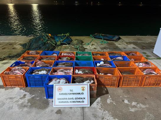 Ülkeye kaçak getirilen 300 kalkan balığı ele geçirildi