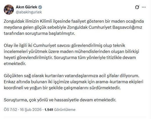 Zonguldak'ta maden ocağında göçük (3)