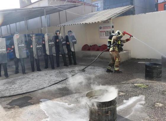 Şereflikoçhisar cezaevinde yangın tatbikatı