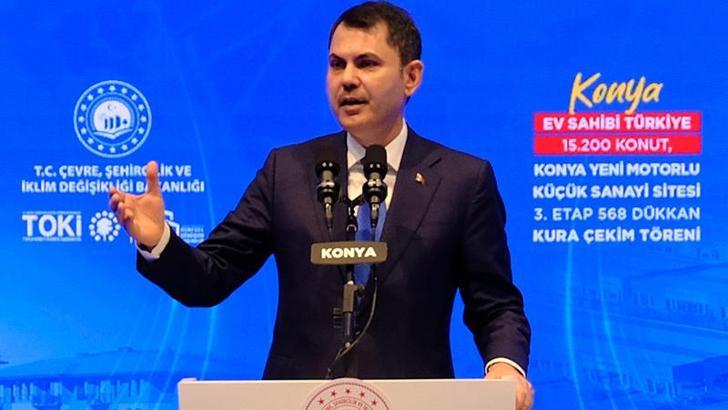 Bakan Kurum: Özgür Bey bize laf söyleyeceğine, şapkasını önüne alacak, bir düşünecek