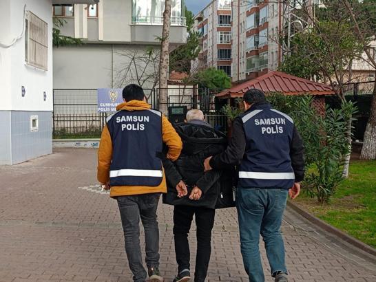 Samsun'da 35 yıl hapis cezası bulunan firari hükümlü yakalandı