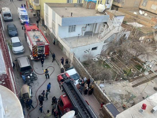 Mardin’de ev yangını