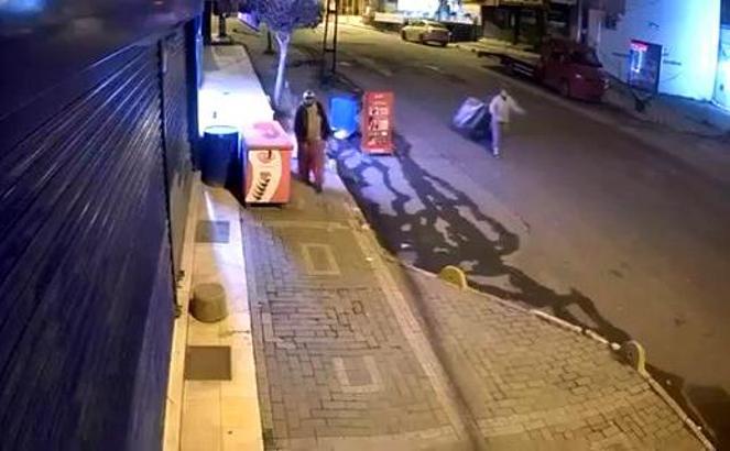 İstanbul- Avcılar'da varil hırsızlığı kamerada