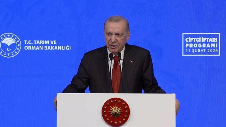 Cumhurbaşkanı Erdoğan: 2026 için tarıma doğrudan ve dolaylı olarak ayırdığımız rakam tam 939 milyar lira