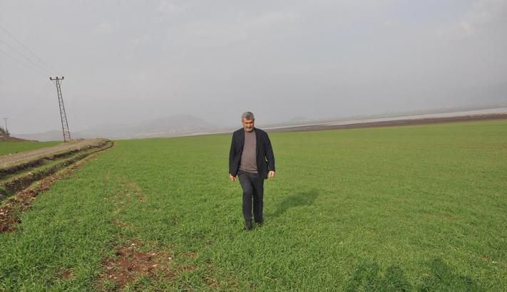 Gaziantep’te yağışlar çiftçilerin yüzünü güldürdü