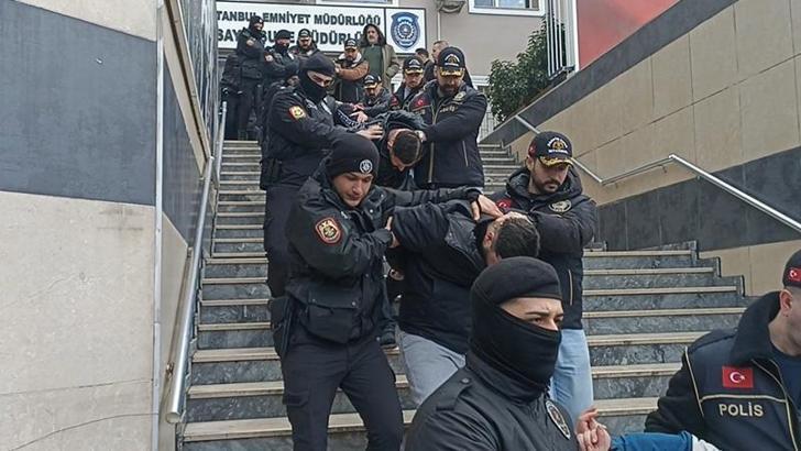 İstanbul merkezli 5 ilde suç örgütüne operasyon: Şüpheliler adliyeye sevk edildi
