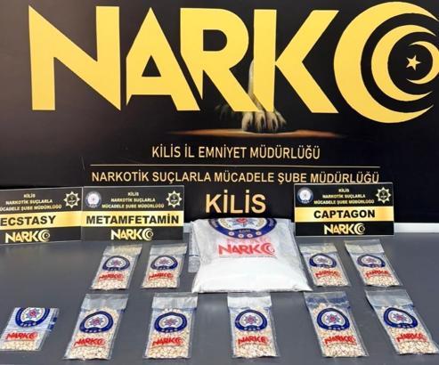 Kilis’te mezarlıkta uyuşturucu ele geçirildi