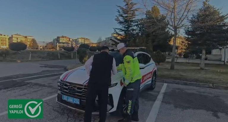 Nevşehir'de drift atan sürücüye 46 bin TL ceza