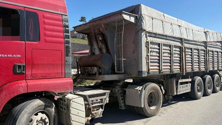 Denetim istasyonuna girmeyen çekicinin sürücüsüne 48 bin lira ceza