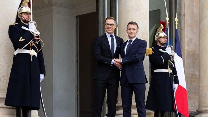 Macron, Finlandiya Cumhurbaşkanı Stubb ile görüştü