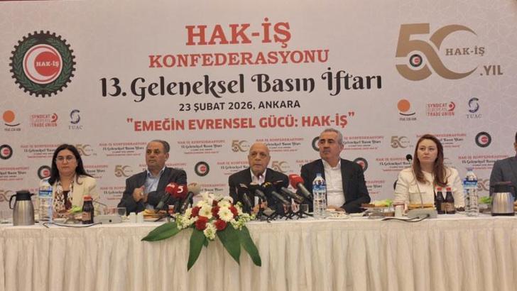 HAK-İŞ Genel Başkanı Arslan: Hükümetin asgari ücret komisyonundan çekilmesini istiyoruz