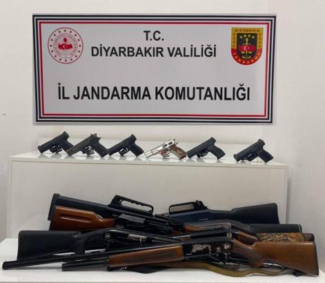 Diyarbakır’da bir haftada 39 silah ele geçirildi