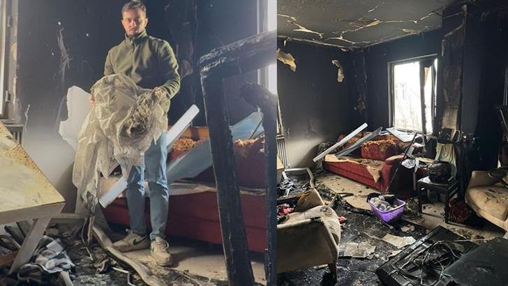 Çorum'da yangın; 1 daire kullanılamaz hale geldi