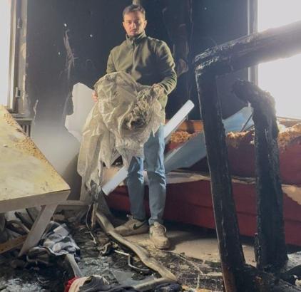 Çorum'da yangın; 1 daire kullanılamaz hale geldi