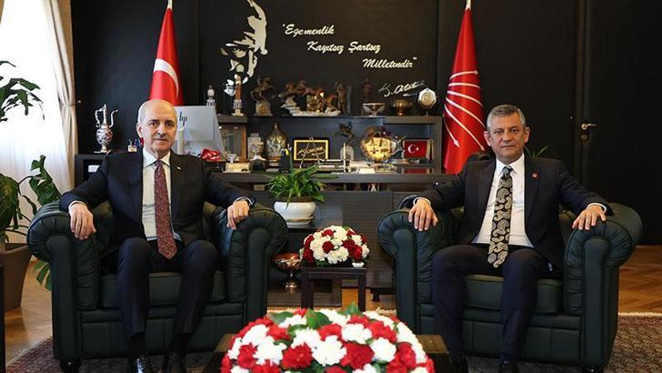TBMM Başkanı Kurtulmuş'tan Özgür Özel'e ziyaret