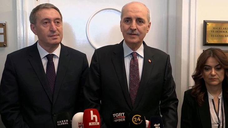 TBMM Başkanı Kurtulmuş'tan DEM Parti'ye ziyaret