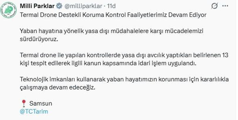 Yasa dışı avcılık yapan 13 kişiye idari işlem