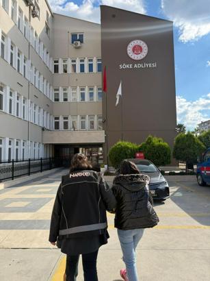 Aydın’da yolcu otobüsünde uyuşturucuyla yakalanan yolcu tutuklandı