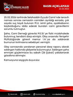 Ayakkabısını bulamayınca cami görevlilerine saldırdı (2)