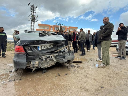 Mardin’de takla atan otomobilin sürücüsü yaralandı