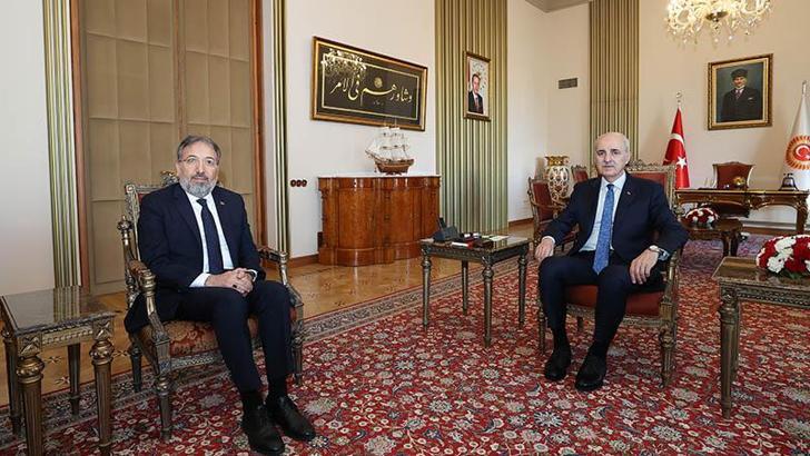 TBMM Başkanı Kurtulmuş, Diyanet İşleri Başkanı Arpaguş ile görüştü