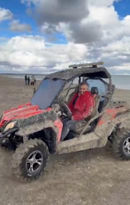 Koruma altındaki Seyfe Gölü'nde off-road yapan ATV sürücüsüne işlem