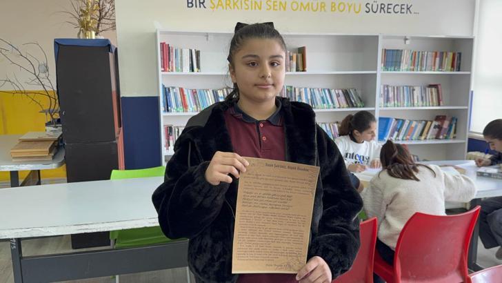 Midyatlı Melek Meryem, Milli Eğitim Bakanlığı’nın mektup yarışmasında birinci oldu