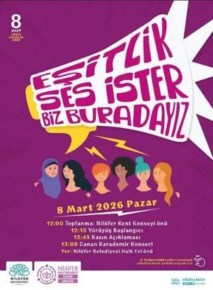 Nilüfer’de 8 Mart etkinlikleri başlıyor