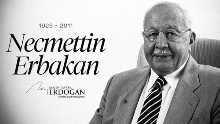 Cumhurbaşkanı Erdoğan, Erbakan'ı andı