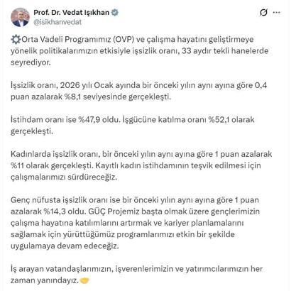 Bakan Işıkhan: İş arayan vatandaşlarımızın her zaman yanındayız