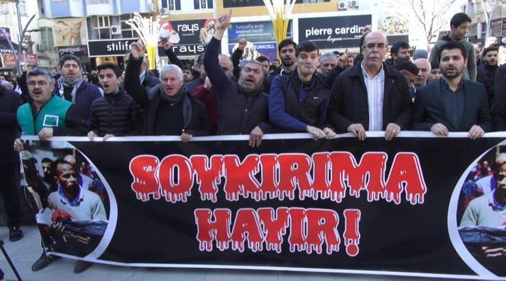 Batman’da İsrail ve ABD protesto edildi