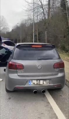 İstanbul- Beykoz’da abartılı egzozlu araca 16 bin lira ceza