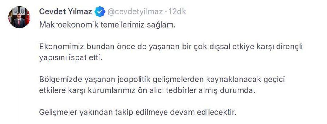 Cevdet Yılmaz: Makroekonomik temellerimiz sağlam