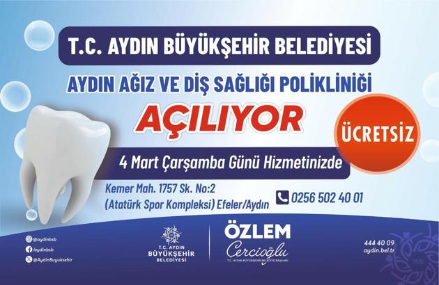 Aydın Ağız ve Diş Sağlığı Polikliniği hizmete açılıyor