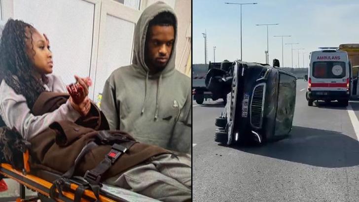 Fenerbahçe'li futbolcu Nelson Semedo’nun eşi trafik kazası geçirdi