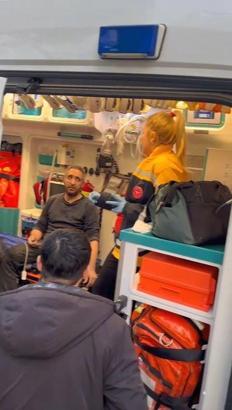 İş merkezinde yangın; 1 kişi dumandan etkilendi