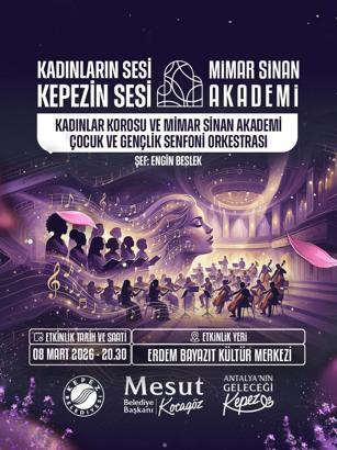 Kepez Belediyesi’nden 8 Mart Dünya Kadınlar Gününe özel konser