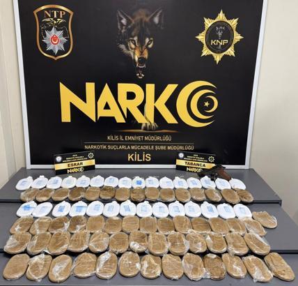 Kilis’te uyuşturucu operasyonunda 1 tutuklama