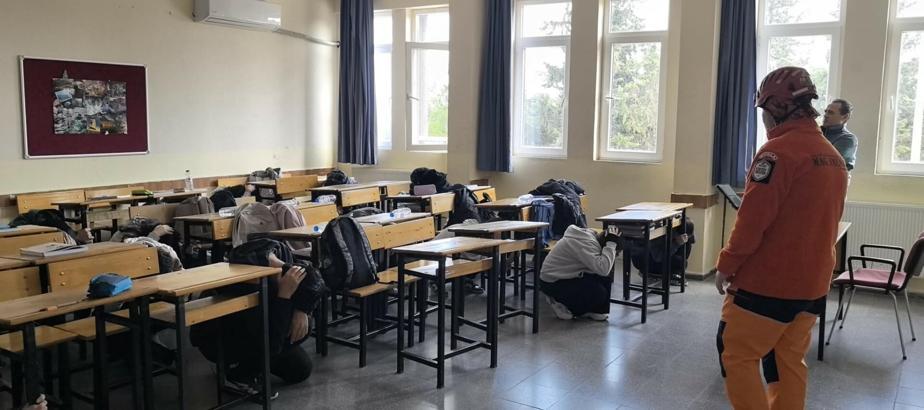 Datça'da deprem tatbikatı