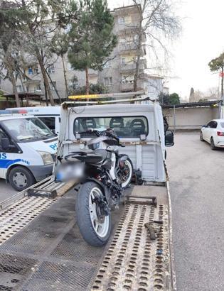 Polisin ‘dur’ ihtarına uymayan ehliyetsiz motosiklet sürücüsüne 245 bin lira ceza