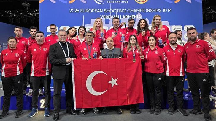 Milli atıcılar Avrupa Şampiyonası’ndan 7 madalya ile döndü