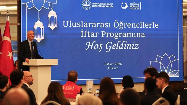 Göç İdaresi Başkanlığı uluslararası öğrencilerle iftar yemeğinde bir araya geldi