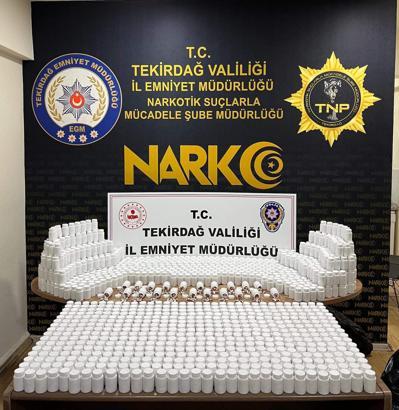 Tekirdağ'da 81 bin 700 hapla yakalanan 'torbacı' tutuklandı