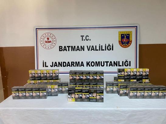Gercüş’te yol kontrolünde 3 bin paket kaçak sigara ele geçirildi