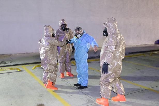 Samsun’a yeni kurulan Şehir Hastanesi’nde KBRN tatbikatı