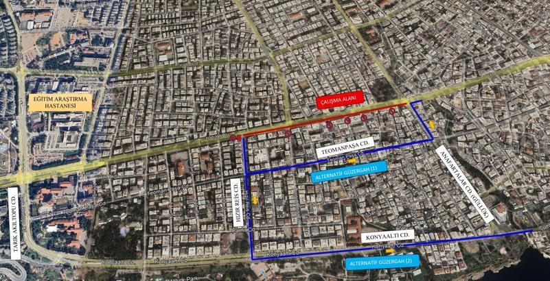 100. Yıl Bulvarı’nda, asfaltlama kapaması